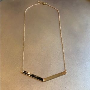 Black and gold Gorjana necklace